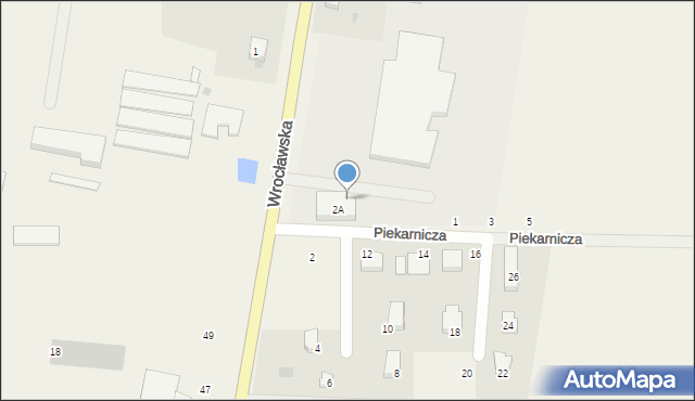 Szewce, Wrocławska, 2a, mapa Szewce