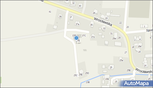 Szewce, Wrocławska, 37f, mapa Szewce