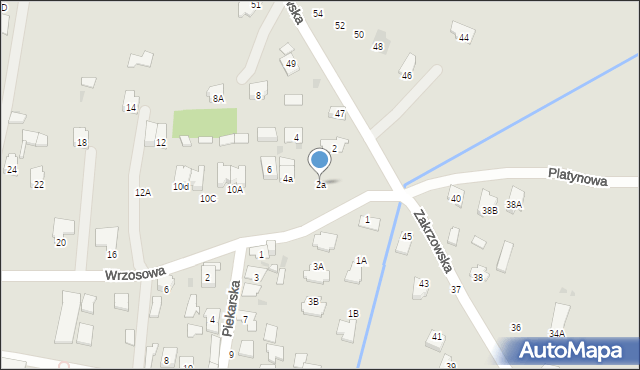 Tarnobrzeg, Wrzosowa, 2a, mapa Tarnobrzegu