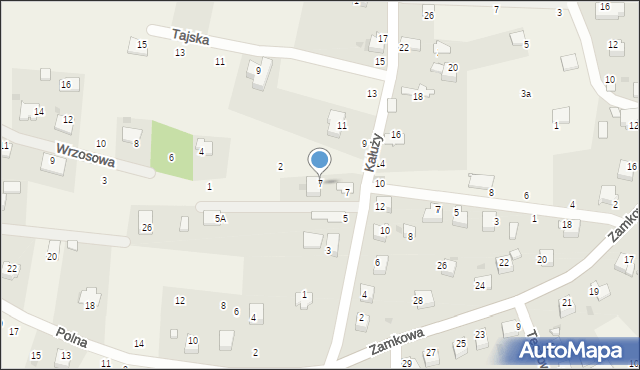 Tenczynek, Wrzosowa, 7, mapa Tenczynek