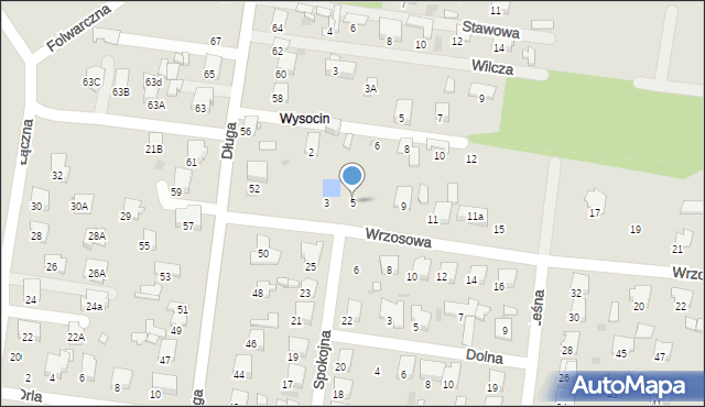 Tłuszcz, Wrzosowa, 5, mapa Tłuszcz