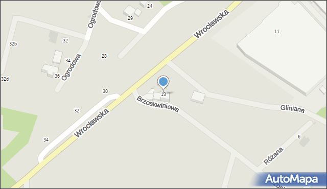 Trzebnica, Wrocławska, 13, mapa Trzebnica