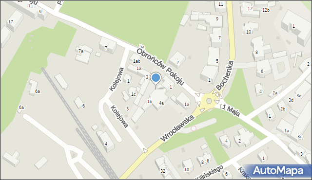 Trzebnica, Wrocławska, 4r, mapa Trzebnica