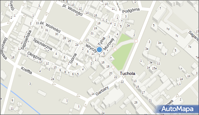 Tuchola, Wryczy Józefa, ks. ppłk., 14, mapa Tuchola