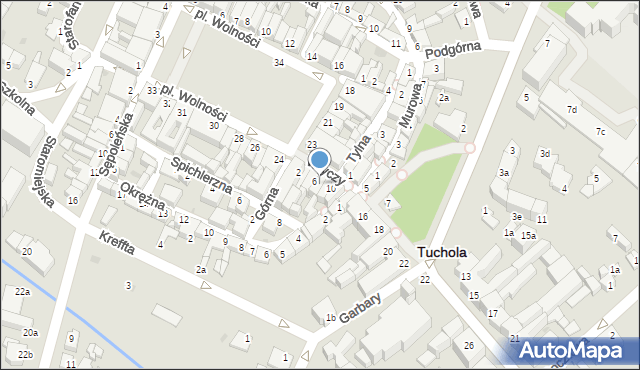 Tuchola, Wryczy Józefa, ks. ppłk., 8, mapa Tuchola