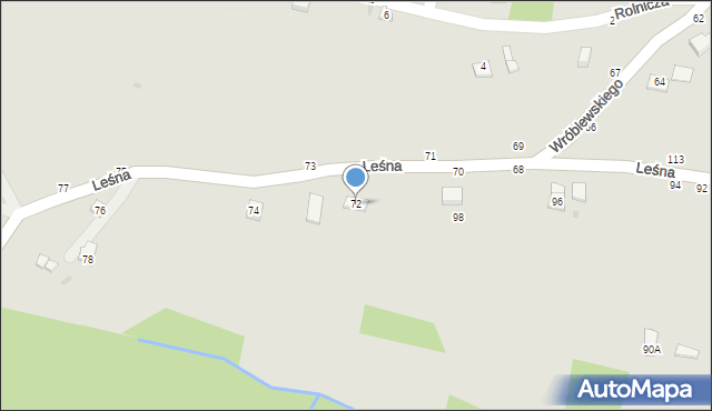 Tuchów, Wróblewskiego Walerego, gen., 72, mapa Tuchów