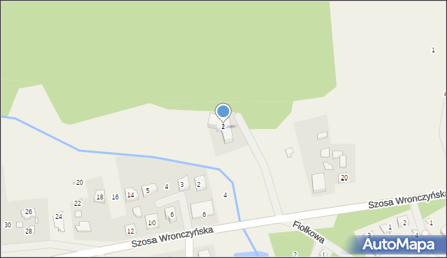 Tuczno, Wronczyńska, 2, mapa Tuczno