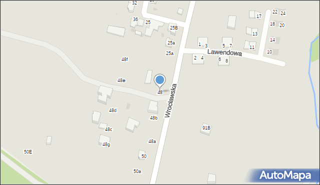 Twardogóra, Wrocławska, 48, mapa Twardogóra