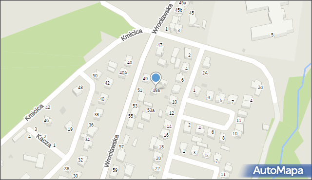 Twardogóra, Wrocławska, 49a, mapa Twardogóra