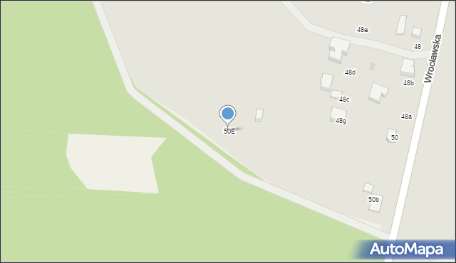 Twardogóra, Wrocławska, 50E, mapa Twardogóra