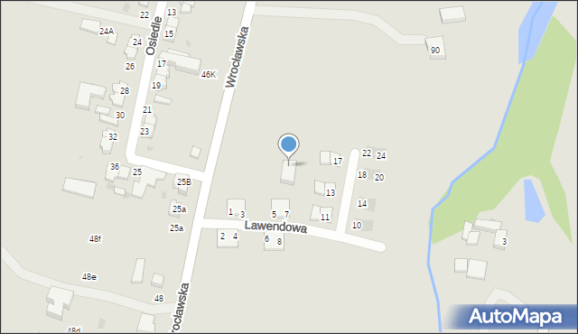 Twardogóra, Wrocławska, 90d, mapa Twardogóra