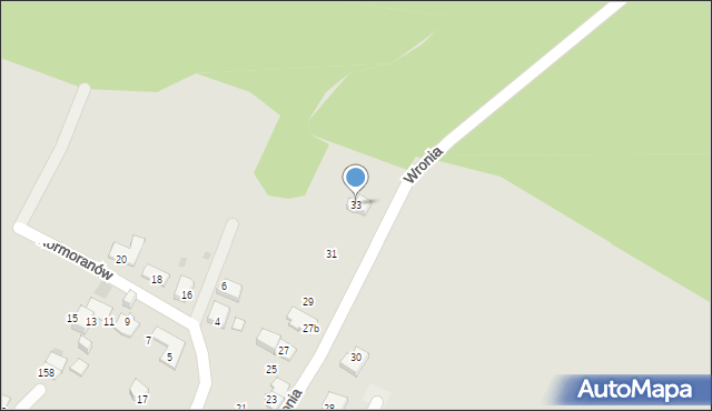 Tychy, Wronia, 33, mapa Tychów