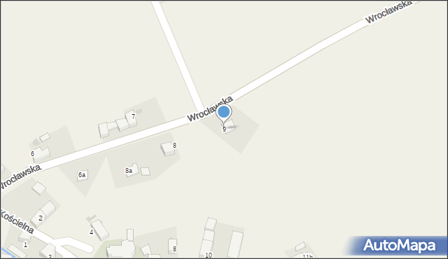 Uciechów, Wrocławska, 9, mapa Uciechów