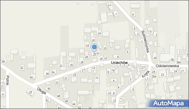 Uciechów, Wrocławska, 22, mapa Uciechów