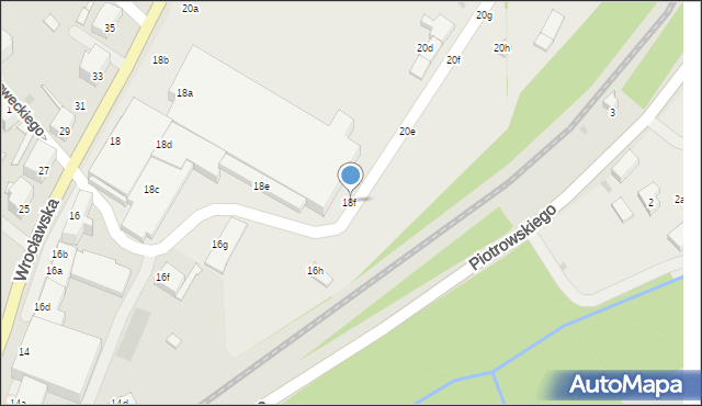 Wałbrzych, Wrocławska, 18f, mapa Wałbrzycha