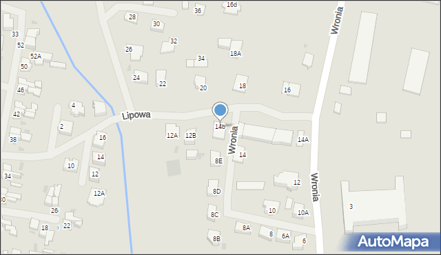Wałcz, Wronia, 14b, mapa Wałcz