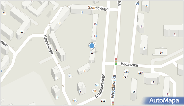 Warszawa, Wrocławska, 11, mapa Warszawy