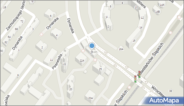 Warszawa, Wrocławska, 27, mapa Warszawy