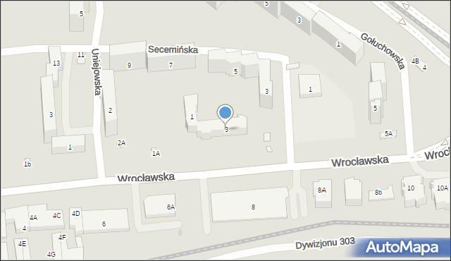Warszawa, Wrocławska, 3, mapa Warszawy