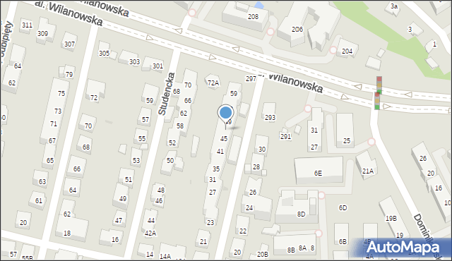 Warszawa, Wróbla, 47, mapa Warszawy
