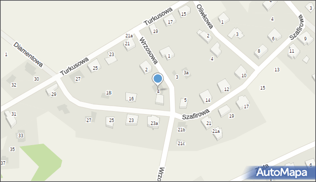 Warzymice, Wrzosowa, 4, mapa Warzymice