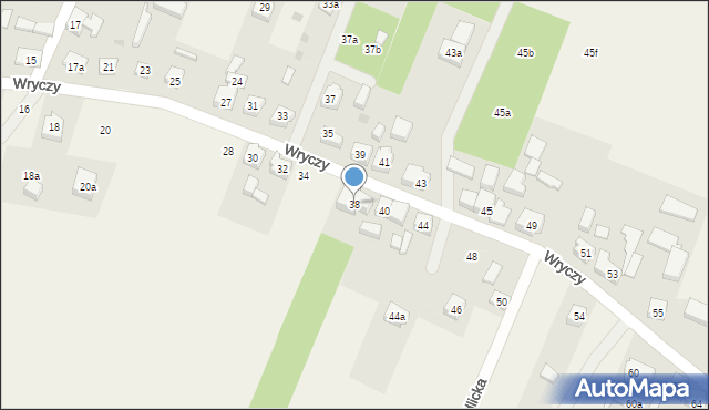 Wiele, Wryczy, ks. płk., 38, mapa Wiele