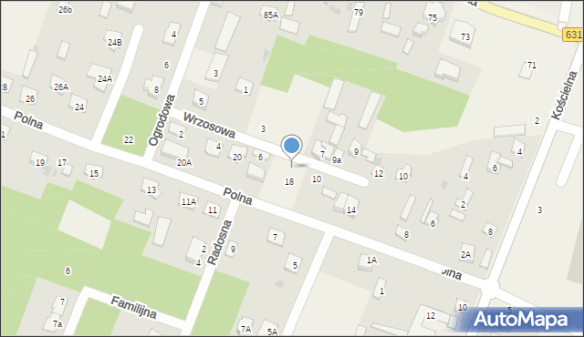 Wieliszew, Wrzosowa, 8, mapa Wieliszew