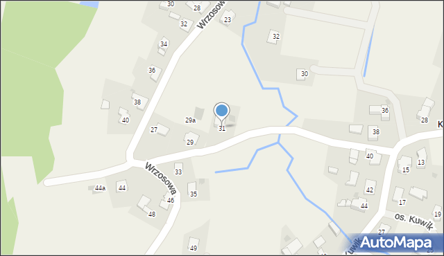 Wieprz, Wrzosowa, 31, mapa Wieprz