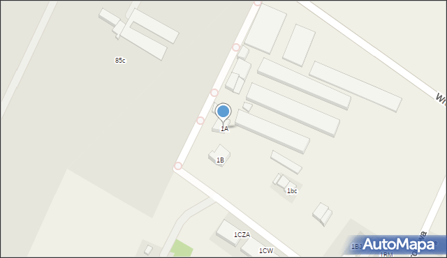 Wilczyce, Wrocławska, 1A, mapa Wilczyce