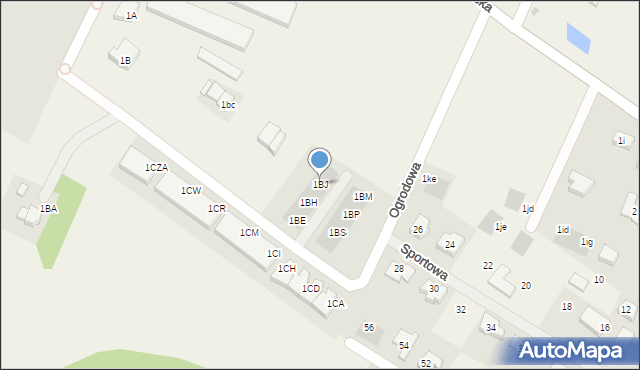 Wilczyce, Wrocławska, 1BJ, mapa Wilczyce