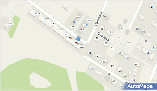 Wilczyce, Wrocławska, 1CB, mapa Wilczyce
