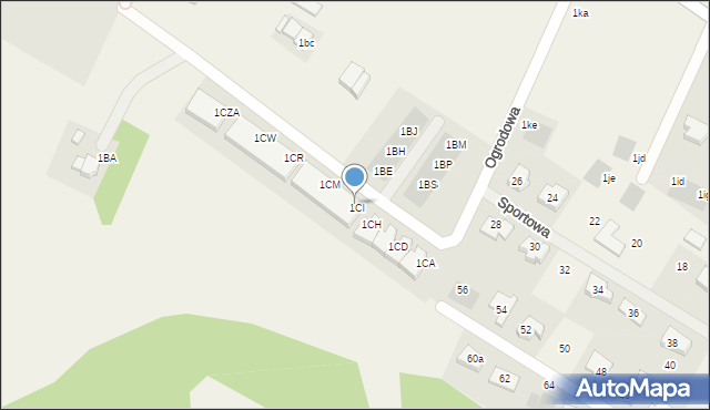 Wilczyce, Wrocławska, 1CJ, mapa Wilczyce