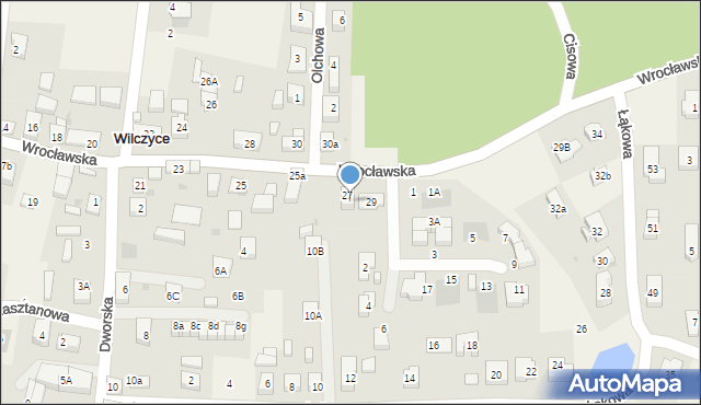 Wilczyce, Wrocławska, 27C, mapa Wilczyce