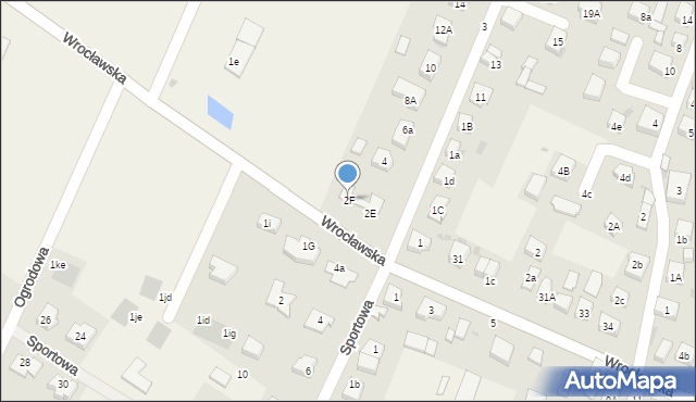 Wilczyce, Wrocławska, 2F, mapa Wilczyce