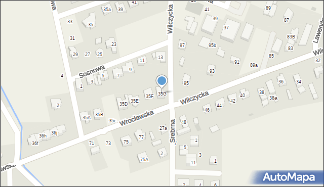 Wilczyce, Wrocławska, 35G, mapa Wilczyce