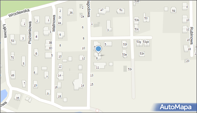 Wilczyce, Wrocławska, 53i, mapa Wilczyce