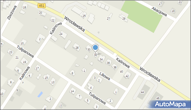 Wilków, Wrocławska, 32, mapa Wilków