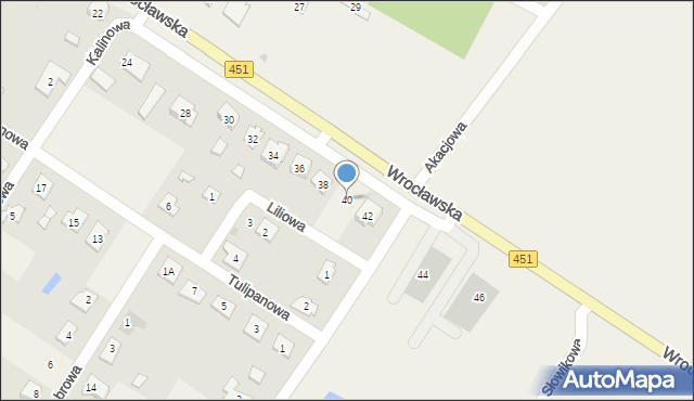 Wilków, Wrocławska, 40, mapa Wilków