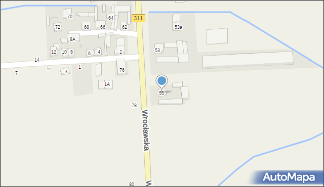 Witobel, Wrocławska, 55, mapa Witobel