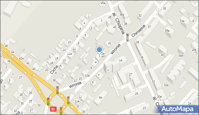 Włocławek, Wronia, 2c, mapa Włocławka