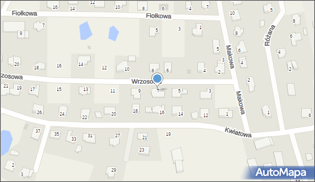 Wójtowo, Wrzosowa, 7, mapa Wójtowo