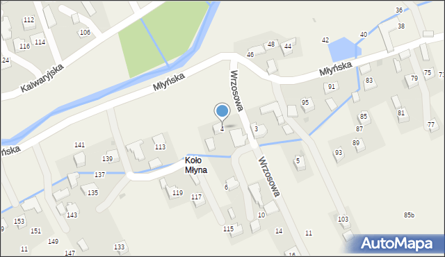 Wola Radziszowska, Wrzosowa, 4, mapa Wola Radziszowska