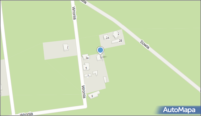 Wołomin, Wronia, 3, mapa Wołomin