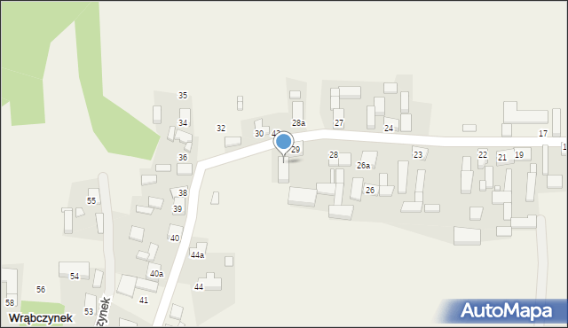 Wrąbczynek, Wrąbczynek, 29a, mapa Wrąbczynek