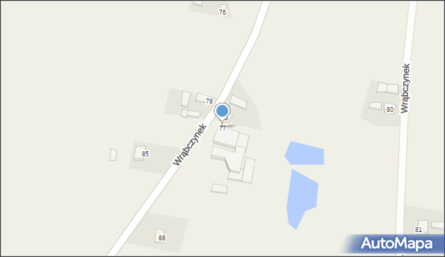 Wrąbczynek, Wrąbczynek, 77, mapa Wrąbczynek
