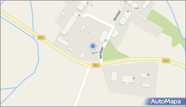Wróbel, Wróbel, 14, mapa Wróbel