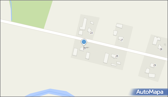 Wróbel, Wróbel, 25, mapa Wróbel