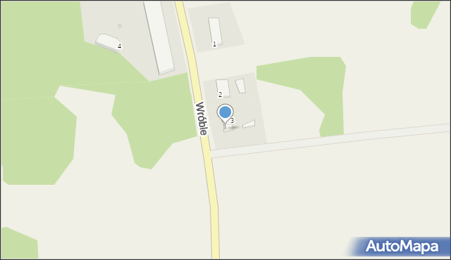 Wróble, Wróble, 3d, mapa Wróble