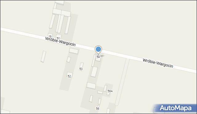 Wróble-Wargocin, Wróble-Wargocin, 54, mapa Wróble-Wargocin