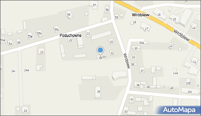 Wróblew, Wróblew, 34, mapa Wróblew